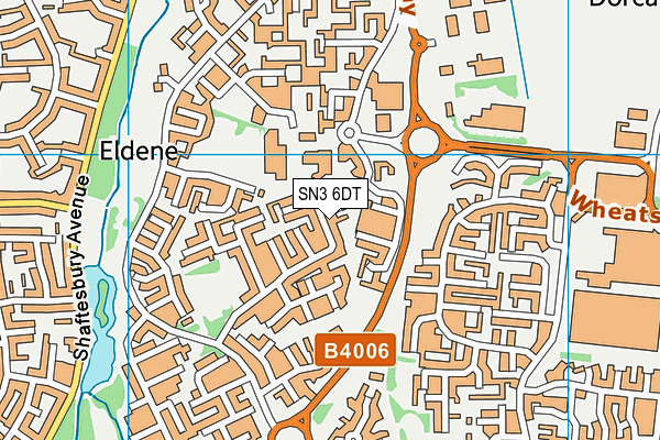SN3 6DT map - OS VectorMap District (Ordnance Survey)