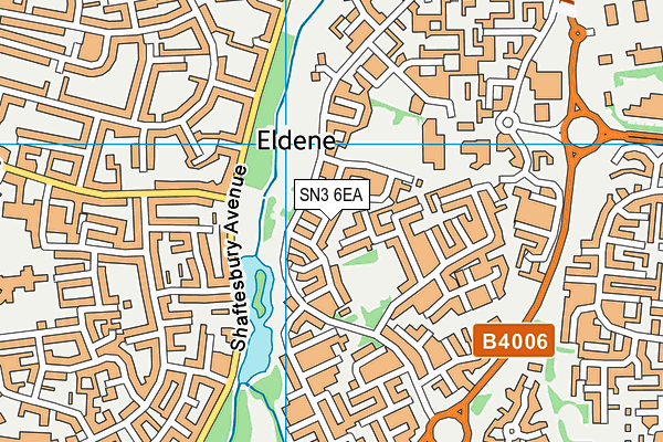 SN3 6EA map - OS VectorMap District (Ordnance Survey)