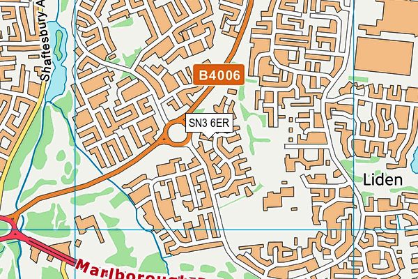 Badbury Park Primary School map (SN3 6ER) - OS VectorMap District (Ordnance Survey)