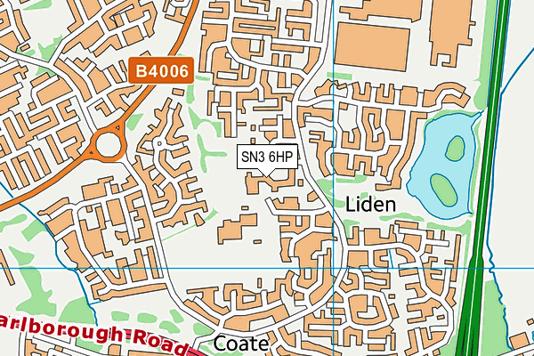 Liden Community Centre map (SN3 6HP) - OS VectorMap District (Ordnance Survey)