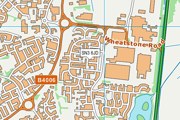 SN3 6JD map - OS VectorMap District (Ordnance Survey)