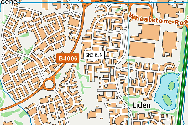 SN3 6JN map - OS VectorMap District (Ordnance Survey)