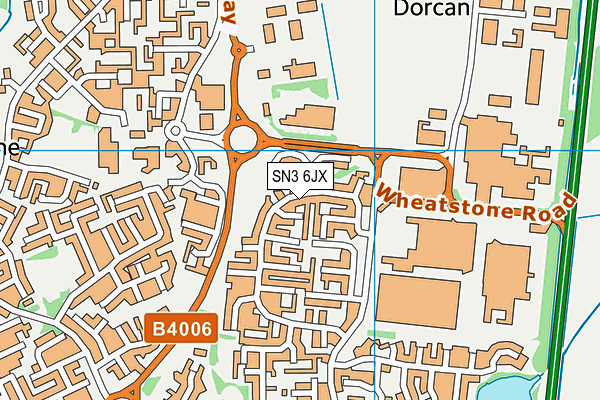 SN3 6JX map - OS VectorMap District (Ordnance Survey)