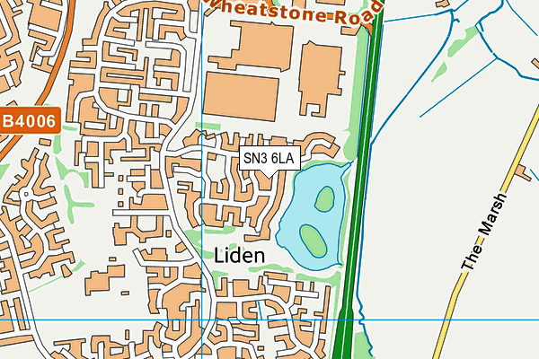 SN3 6LA map - OS VectorMap District (Ordnance Survey)