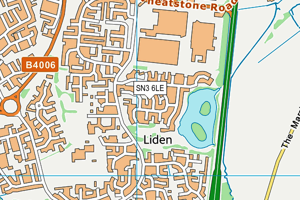 SN3 6LE map - OS VectorMap District (Ordnance Survey)