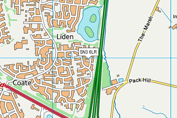 SN3 6LR map - OS VectorMap District (Ordnance Survey)