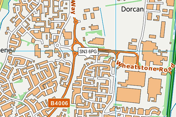 SN3 6PG map - OS VectorMap District (Ordnance Survey)