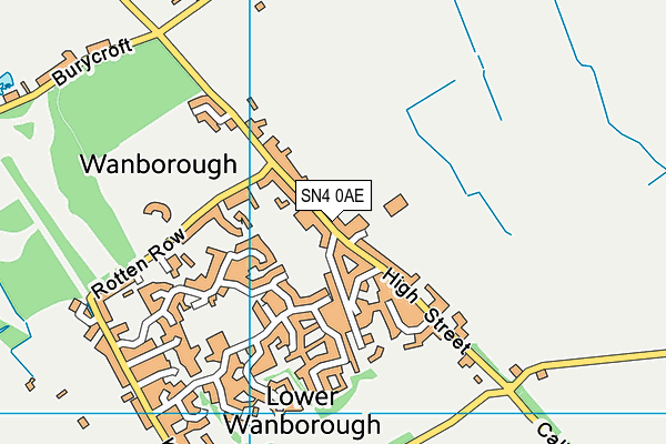 SN4 0AE map - OS VectorMap District (Ordnance Survey)