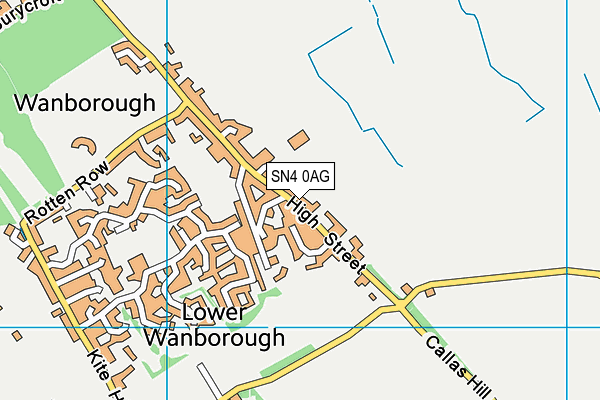 SN4 0AG map - OS VectorMap District (Ordnance Survey)