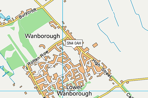 SN4 0AH map - OS VectorMap District (Ordnance Survey)