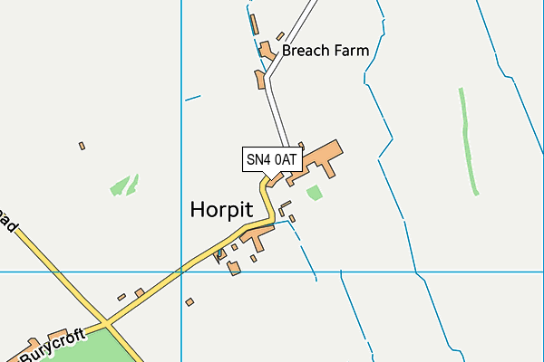 SN4 0AT map - OS VectorMap District (Ordnance Survey)