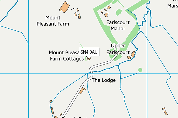 SN4 0AU map - OS VectorMap District (Ordnance Survey)