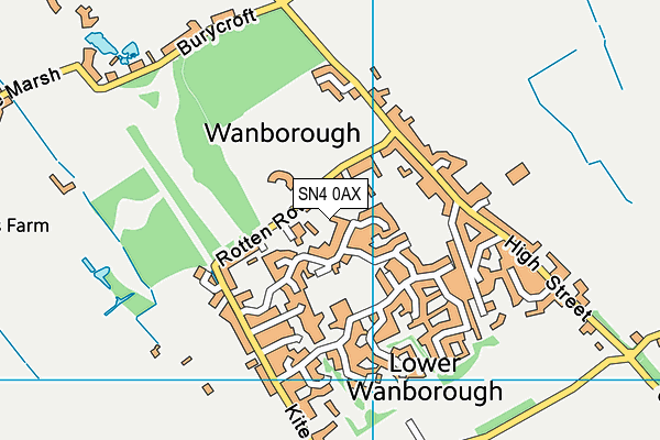 SN4 0AX map - OS VectorMap District (Ordnance Survey)