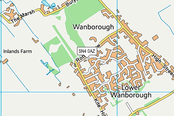 SN4 0AZ map - OS VectorMap District (Ordnance Survey)