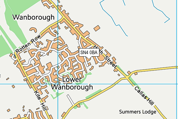 SN4 0BA map - OS VectorMap District (Ordnance Survey)