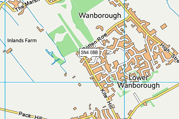 SN4 0BB map - OS VectorMap District (Ordnance Survey)