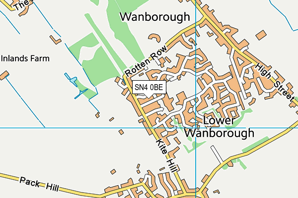 SN4 0BE map - OS VectorMap District (Ordnance Survey)