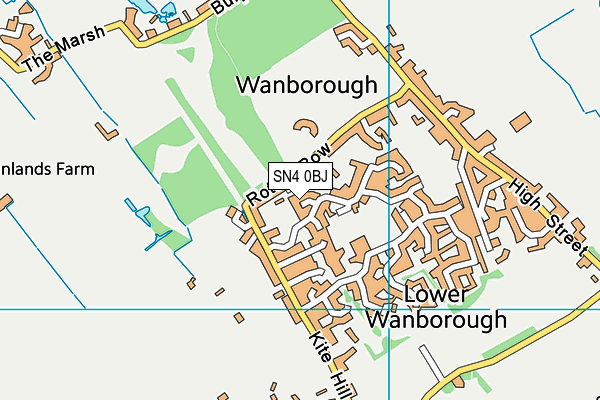 SN4 0BJ map - OS VectorMap District (Ordnance Survey)