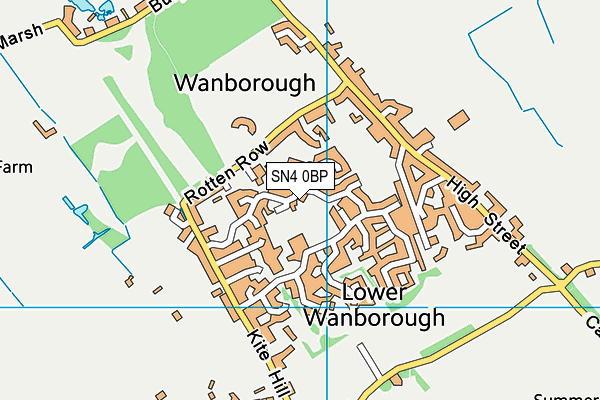 SN4 0BP map - OS VectorMap District (Ordnance Survey)