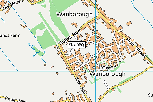 SN4 0BQ map - OS VectorMap District (Ordnance Survey)