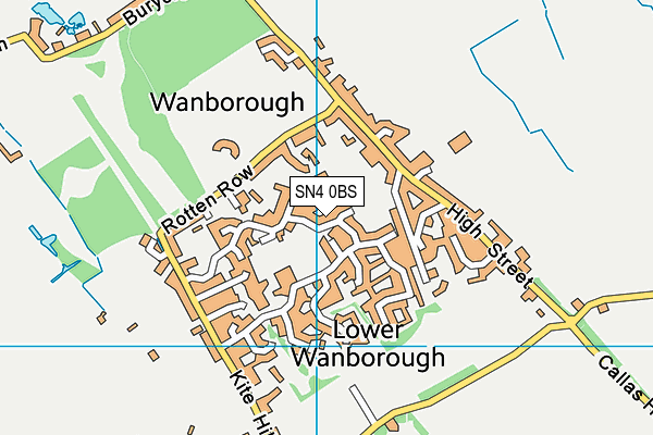 SN4 0BS map - OS VectorMap District (Ordnance Survey)