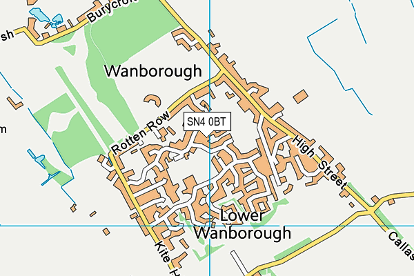 SN4 0BT map - OS VectorMap District (Ordnance Survey)