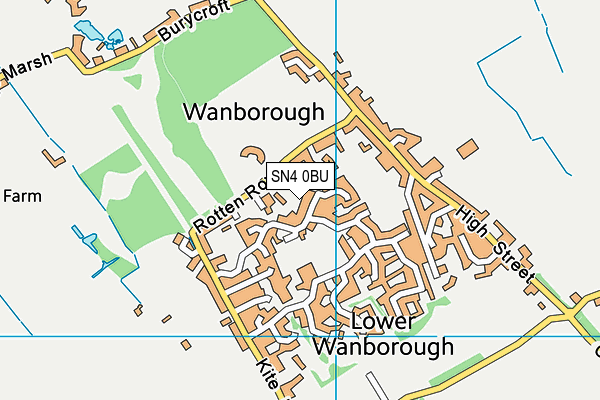 SN4 0BU map - OS VectorMap District (Ordnance Survey)