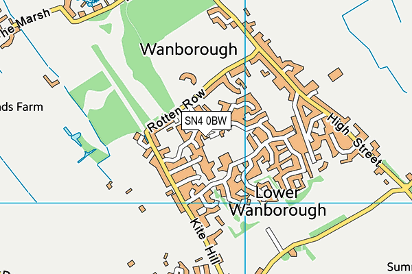 SN4 0BW map - OS VectorMap District (Ordnance Survey)