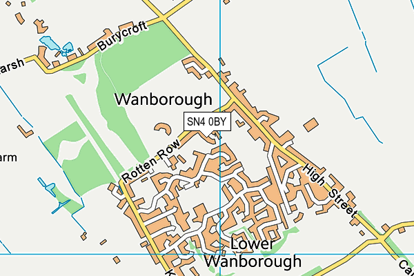 SN4 0BY map - OS VectorMap District (Ordnance Survey)