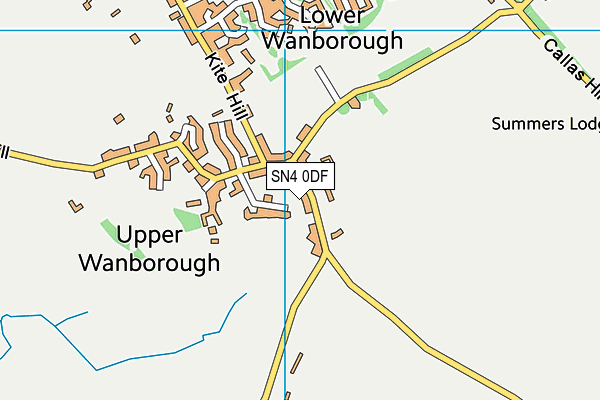 SN4 0DF map - OS VectorMap District (Ordnance Survey)