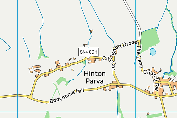 SN4 0DH map - OS VectorMap District (Ordnance Survey)