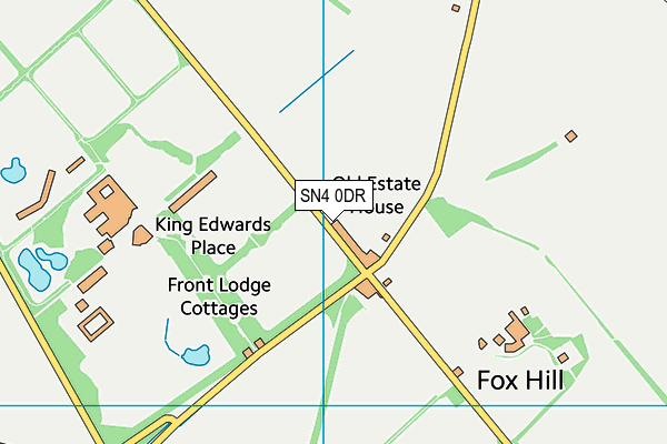 SN4 0DR map - OS VectorMap District (Ordnance Survey)