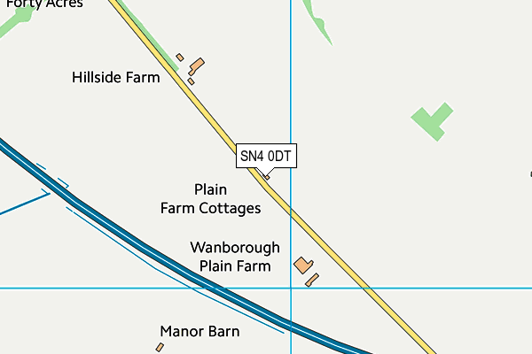 SN4 0DT map - OS VectorMap District (Ordnance Survey)