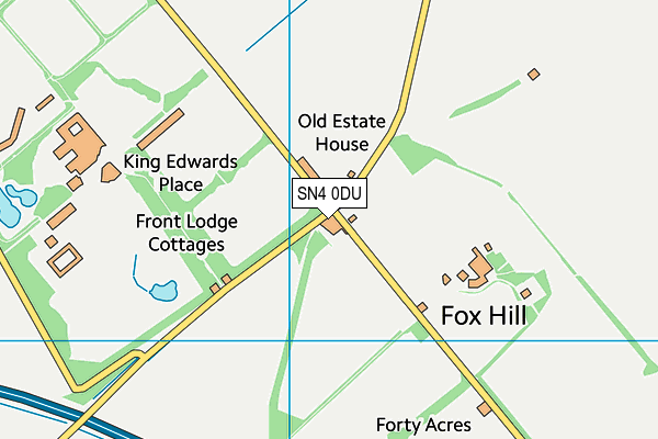 SN4 0DU map - OS VectorMap District (Ordnance Survey)