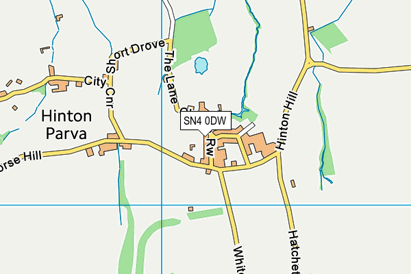 SN4 0DW map - OS VectorMap District (Ordnance Survey)