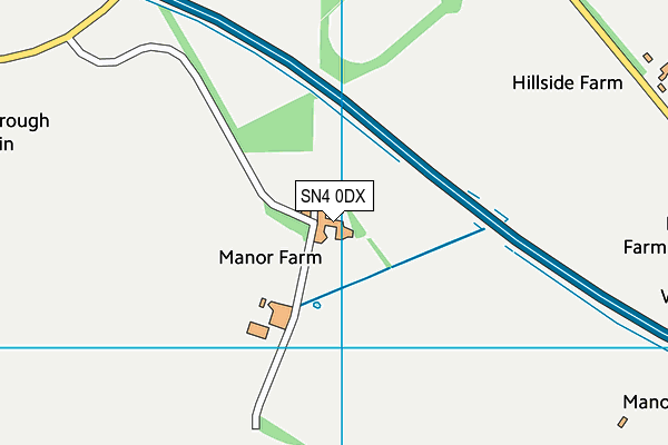 SN4 0DX map - OS VectorMap District (Ordnance Survey)