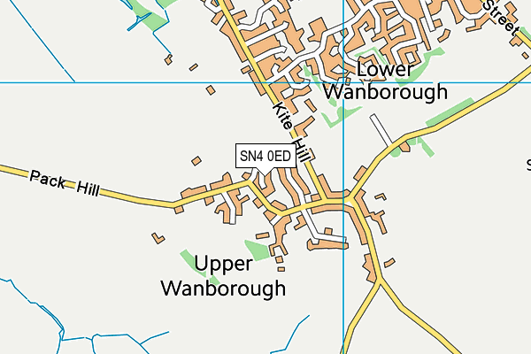 SN4 0ED map - OS VectorMap District (Ordnance Survey)