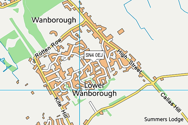 Wanborough Primary School map (SN4 0EJ) - OS VectorMap District (Ordnance Survey)