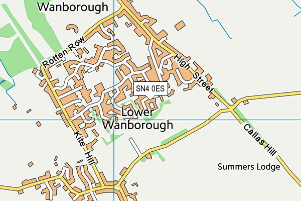 SN4 0ES map - OS VectorMap District (Ordnance Survey)