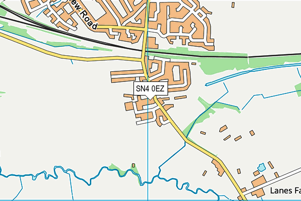 SN4 0EZ map - OS VectorMap District (Ordnance Survey)