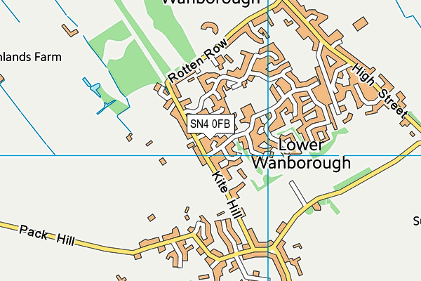 SN4 0FB map - OS VectorMap District (Ordnance Survey)