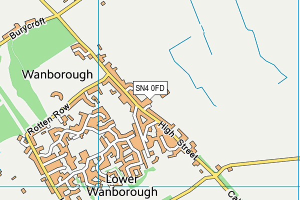 SN4 0FD map - OS VectorMap District (Ordnance Survey)