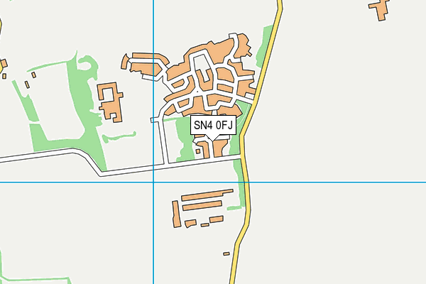 SN4 0FJ map - OS VectorMap District (Ordnance Survey)