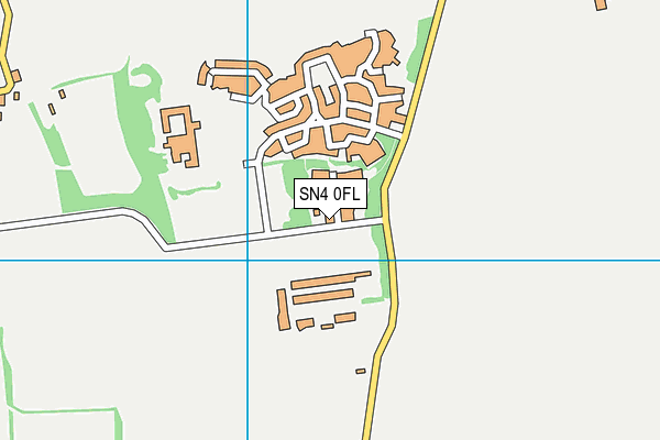 SN4 0FL map - OS VectorMap District (Ordnance Survey)