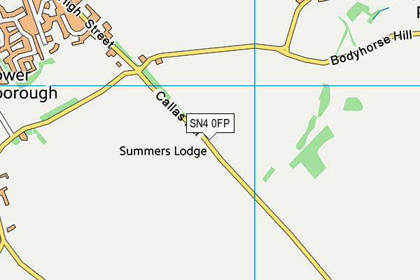 SN4 0FP map - OS VectorMap District (Ordnance Survey)