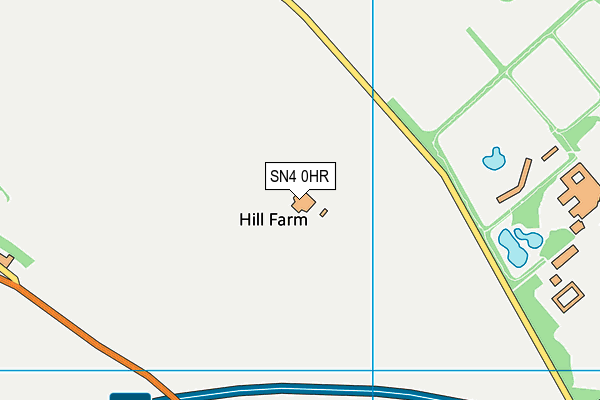 SN4 0HR map - OS VectorMap District (Ordnance Survey)