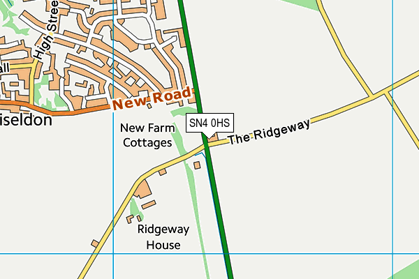 SN4 0HS map - OS VectorMap District (Ordnance Survey)