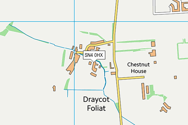SN4 0HX map - OS VectorMap District (Ordnance Survey)