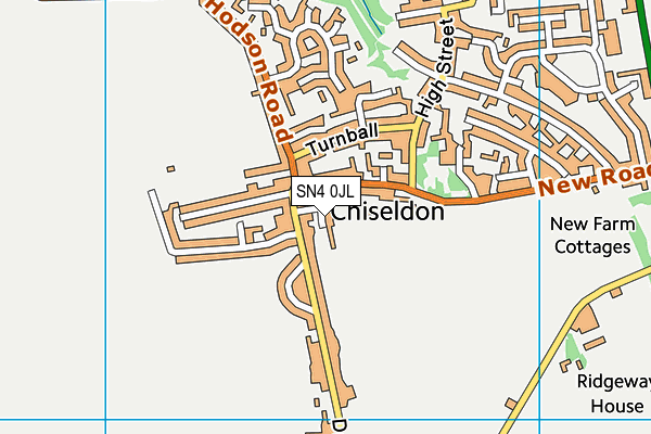 SN4 0JL map - OS VectorMap District (Ordnance Survey)