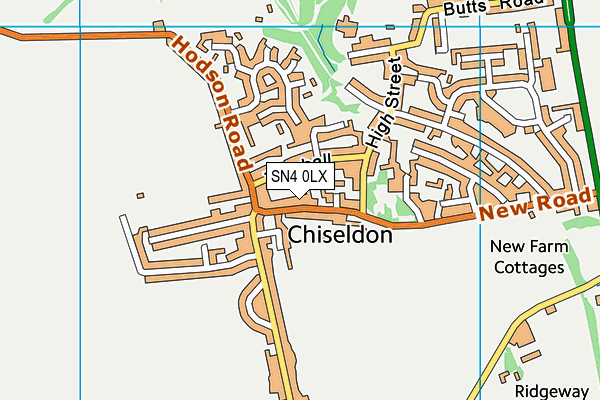 SN4 0LX map - OS VectorMap District (Ordnance Survey)